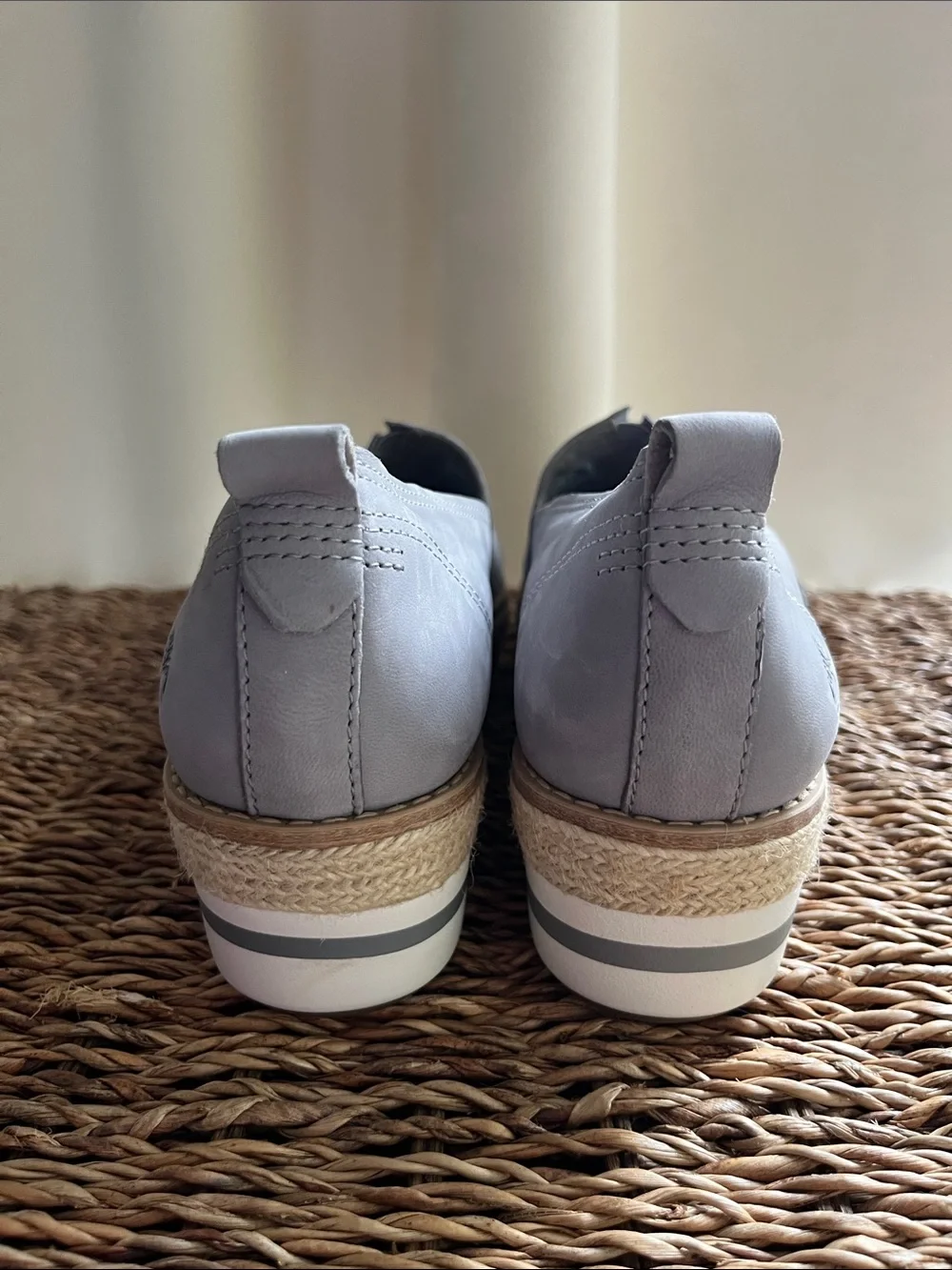 🔹Timberland Women's Emerson Gray Slip-On Espadrille Platform Loafers  NWOT🔹